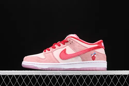 All Categories Nk SB Dunk Series Nk SB Dunk Low Low-top Sneakers Original Box Correct Version StrangeLove x NK SB Dunk Low "Valentine's Day" Dunk Series "Valentine's Day White Velvet" Low-top Classic Versatile Casual Sports Sneakers CT2552-800